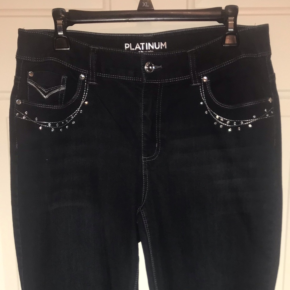 Chicos Bling Jeans, size 1=Medium - Picture 2 of 8